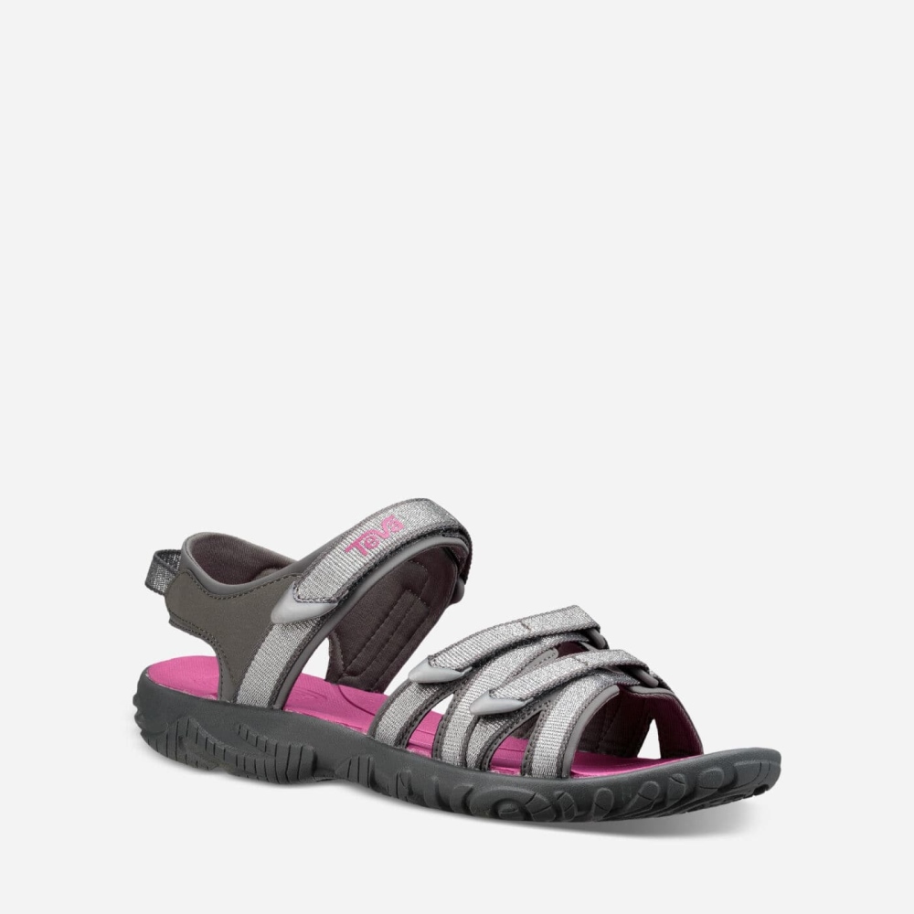 Teva Tirra Kids' Silver / Rose Hiking Sandals CA37519 Canada Online